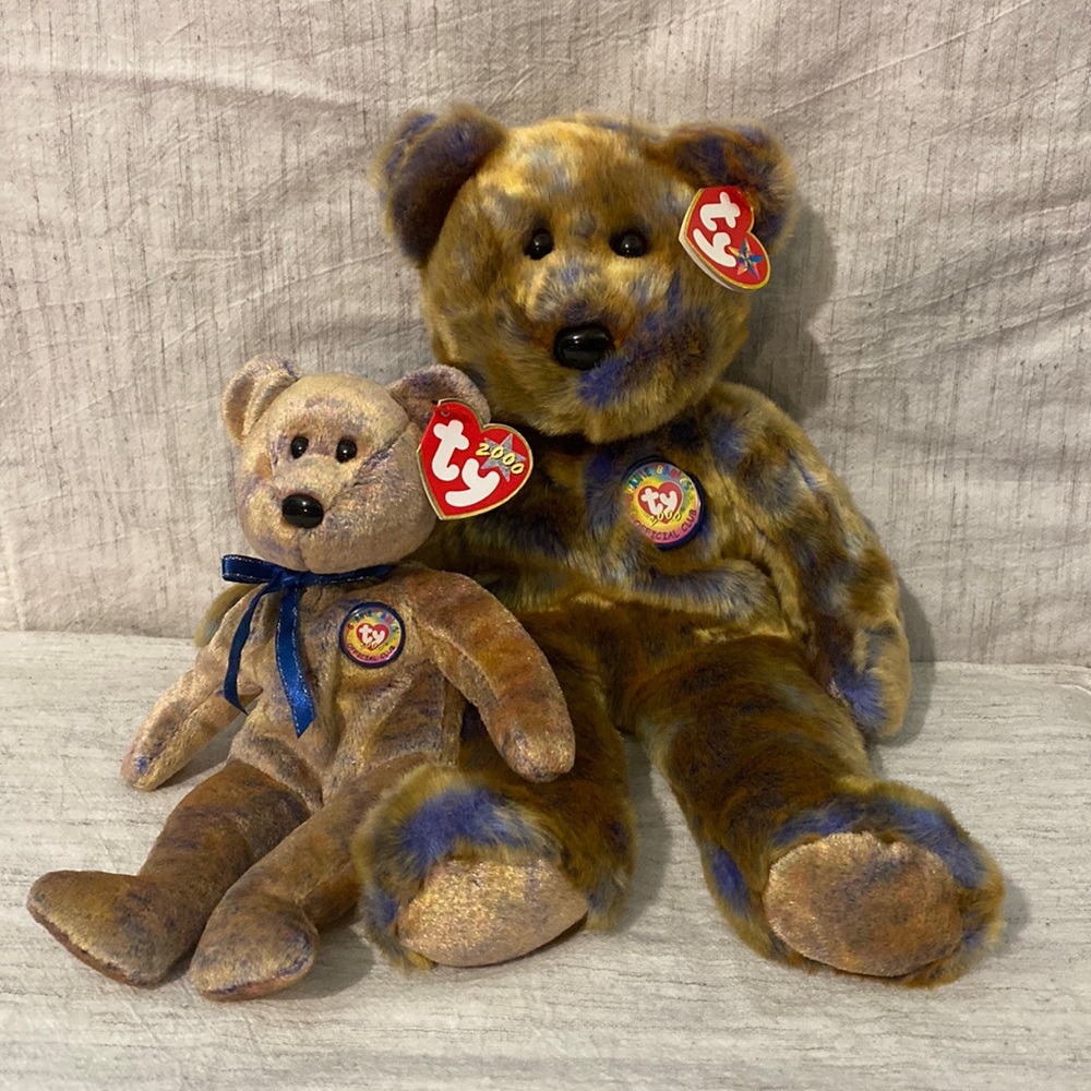 2000 TY Beanie Buddy and Baby ~ CLUBBY III the Bear  ~Retired